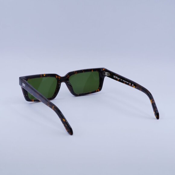 ?️New Off-White OERI13A WARREN 6055 Sunglasses - Havana Frame, Green Lenses main image 5